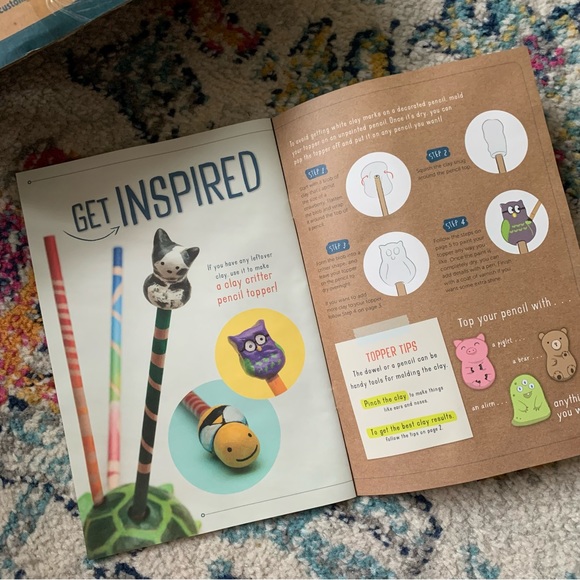 DIY Clay Pencil Holder Creative Craft Activity Box- Kiwi Crate - Picture 3 of 8